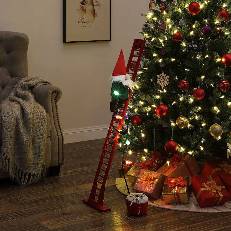décoration Mr. Christmas Gnome super grimpant animé de 43 pouces D00B37