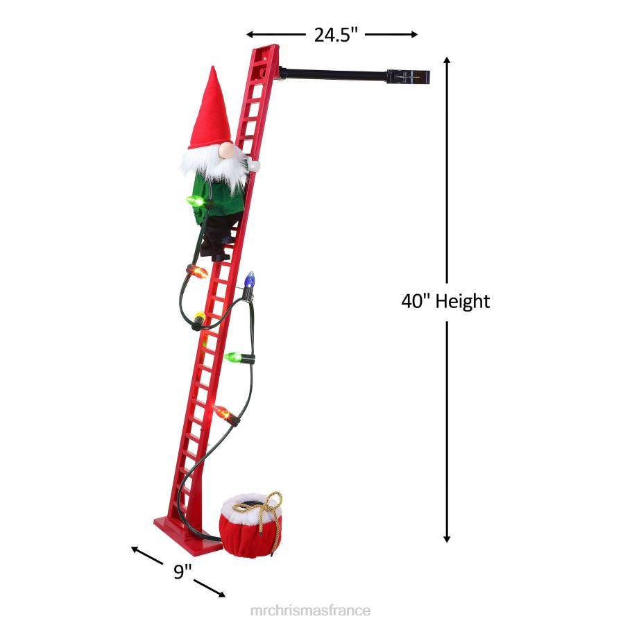 décoration Mr. Christmas Gnome super grimpant animé de 43 pouces D00B37
