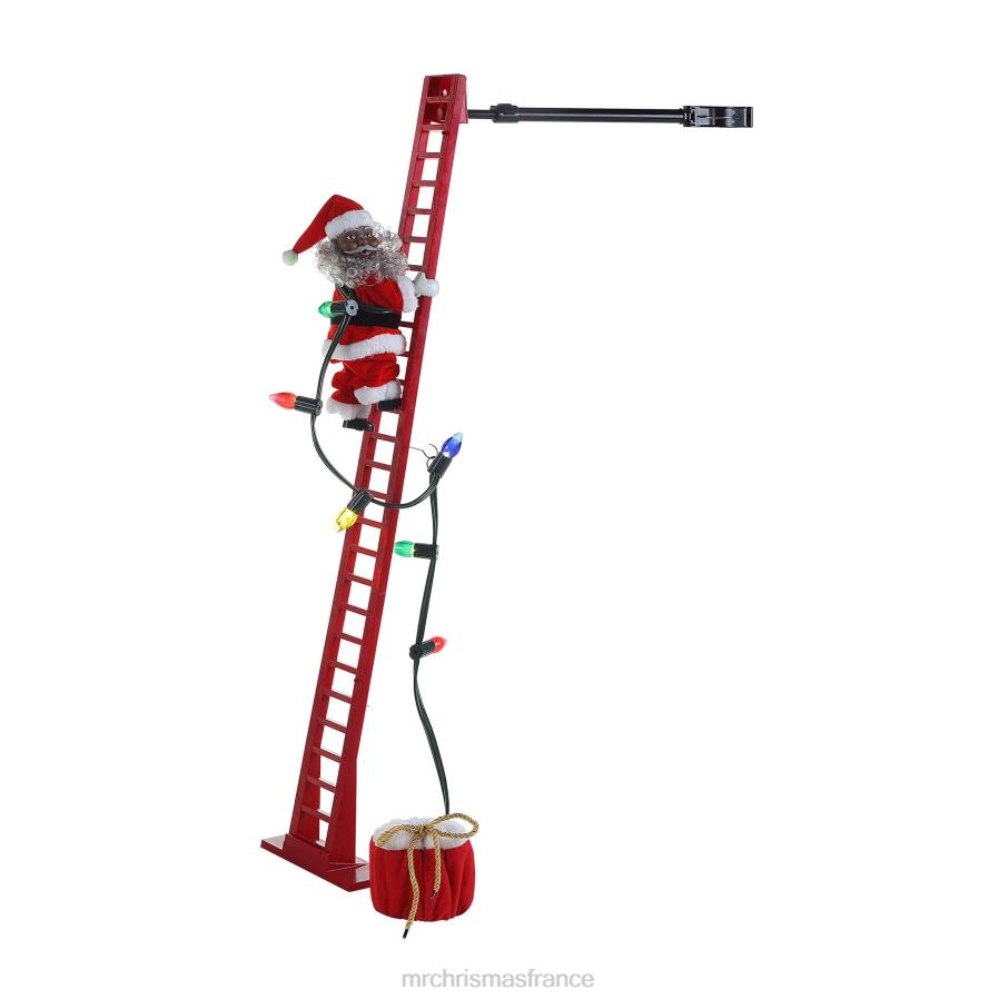 décoration Mr. Christmas Père Noël noir sculpté super grimpant animé de 43 pouces D00B34