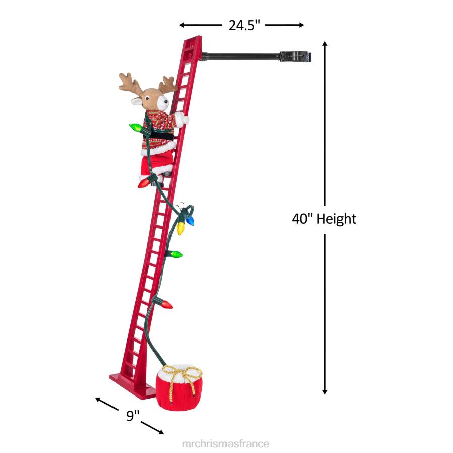 décoration Mr. Christmas Renne super grimpant animé de 43 pouces D00B40