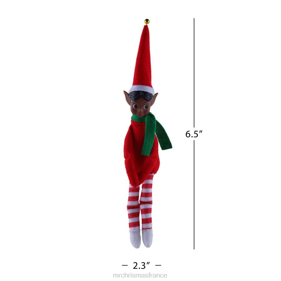 décoration Mr. Christmas Ensemble de 6,5 pouces de 3 elfes vintage étreignant les genoux-noir D00B248