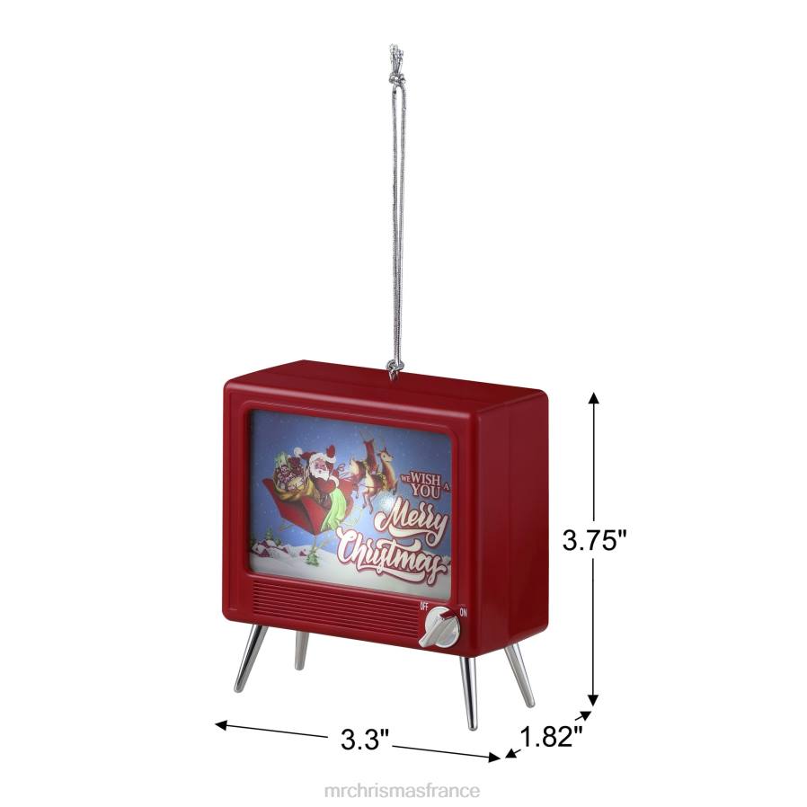 décoration Mr. Christmas Ornement TV LED musical 3,75