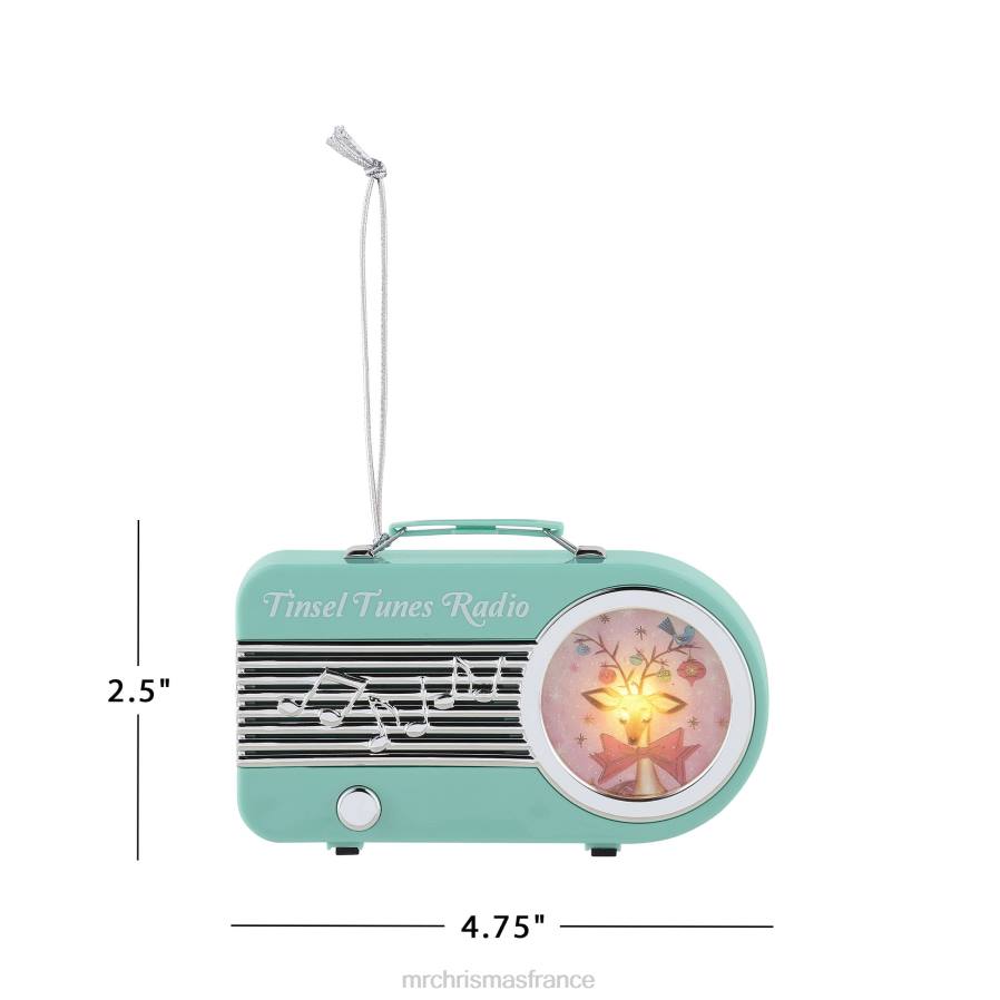 décoration Mr. Christmas Ornement radio rétro 4,75