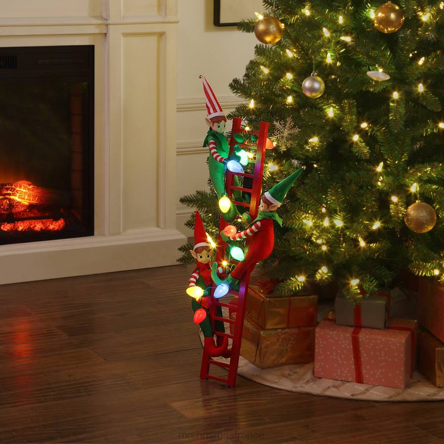 décoration Mr. Christmas Taille-bordure elfes à LED 27,5