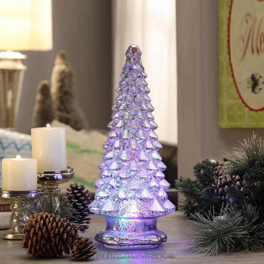 décoration Mr. Christmas Arbre kaléidoscope en verre au mercure de 16 po D00B224