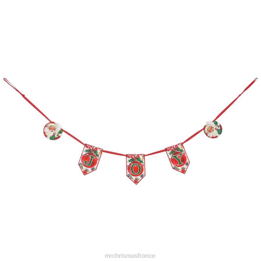 décoration Mr. Christmas Bannière vintage-joie 72" D00B219