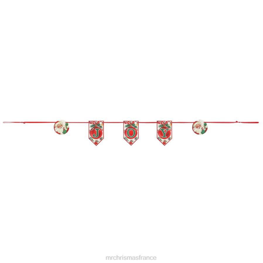 décoration Mr. Christmas Bannière vintage-joie 72