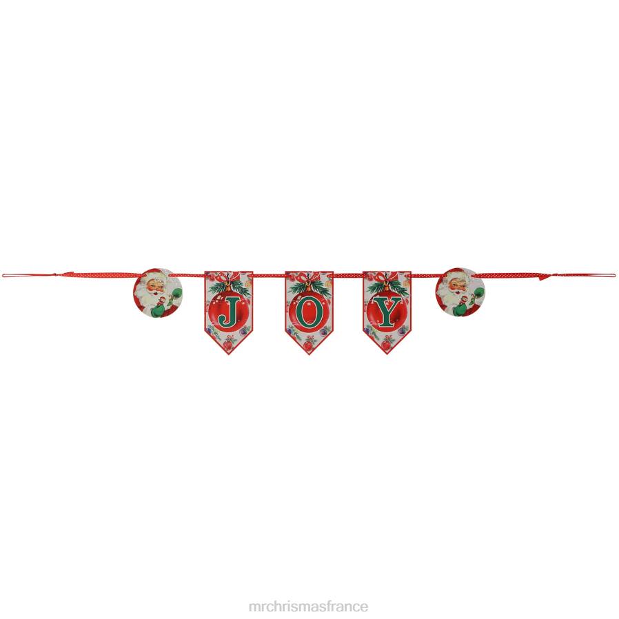 décoration Mr. Christmas Bannière vintage-joie 72