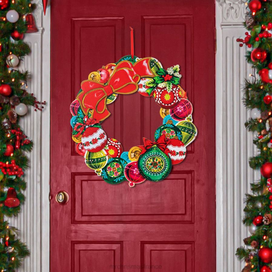 décoration Mr. Christmas Ornement vintage de couronne en bois de 19 pouces D00B173