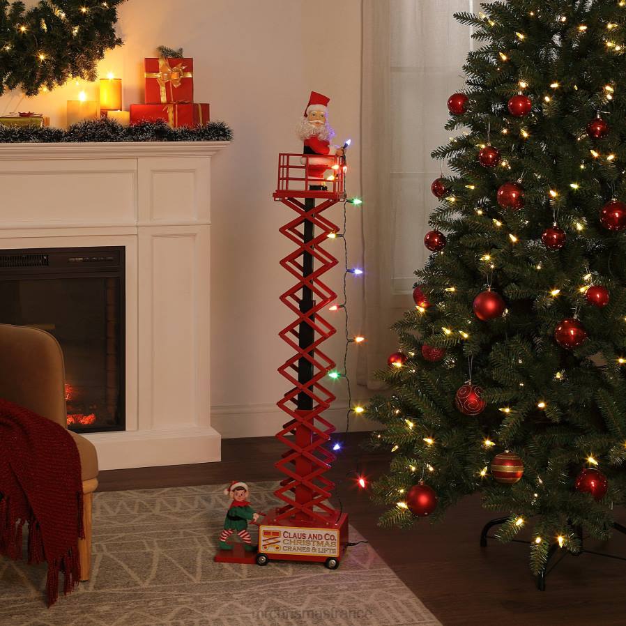 décoration Mr. Christmas Ascenseur du Père Noël animé et musical 50