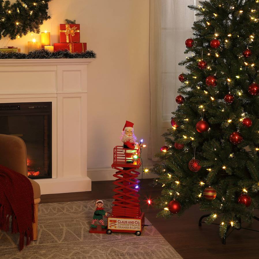 décoration Mr. Christmas Ascenseur du Père Noël animé et musical 50