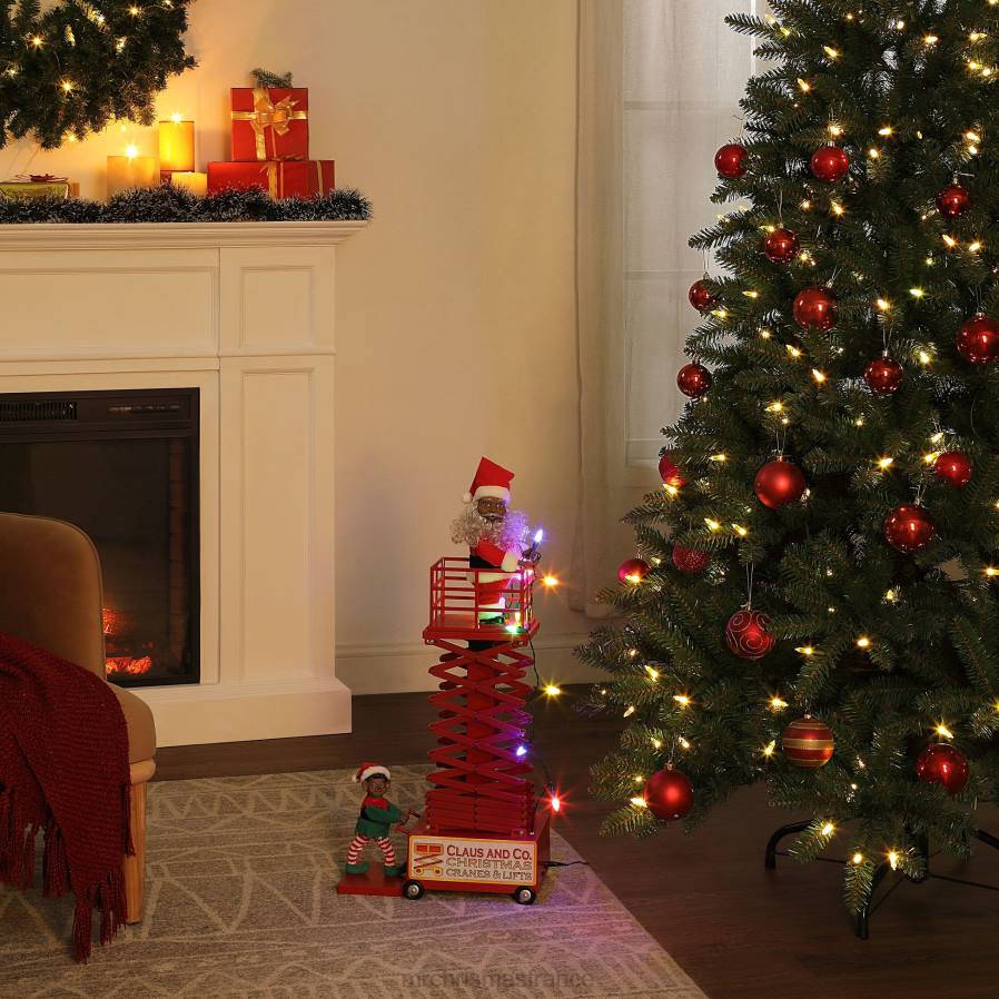 décoration Mr. Christmas Ascenseur du Père Noël animé et musical 50