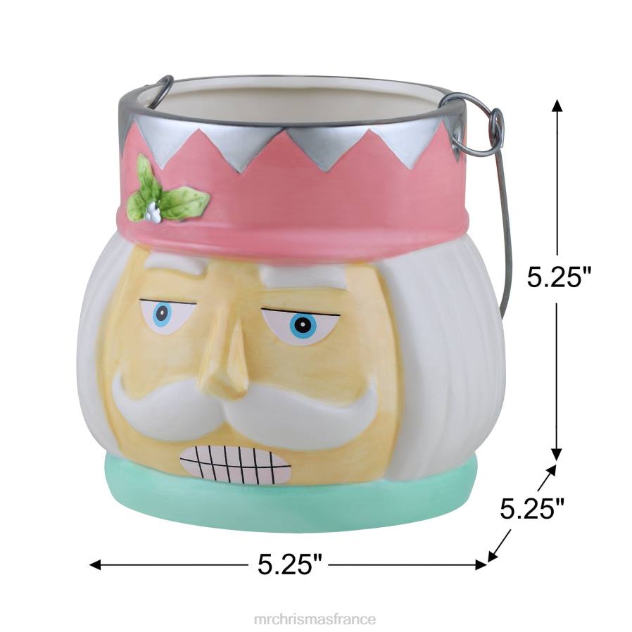 décoration Mr. Christmas Casse-noisette pastel en céramique nostalgique de 5 pouces D00B128