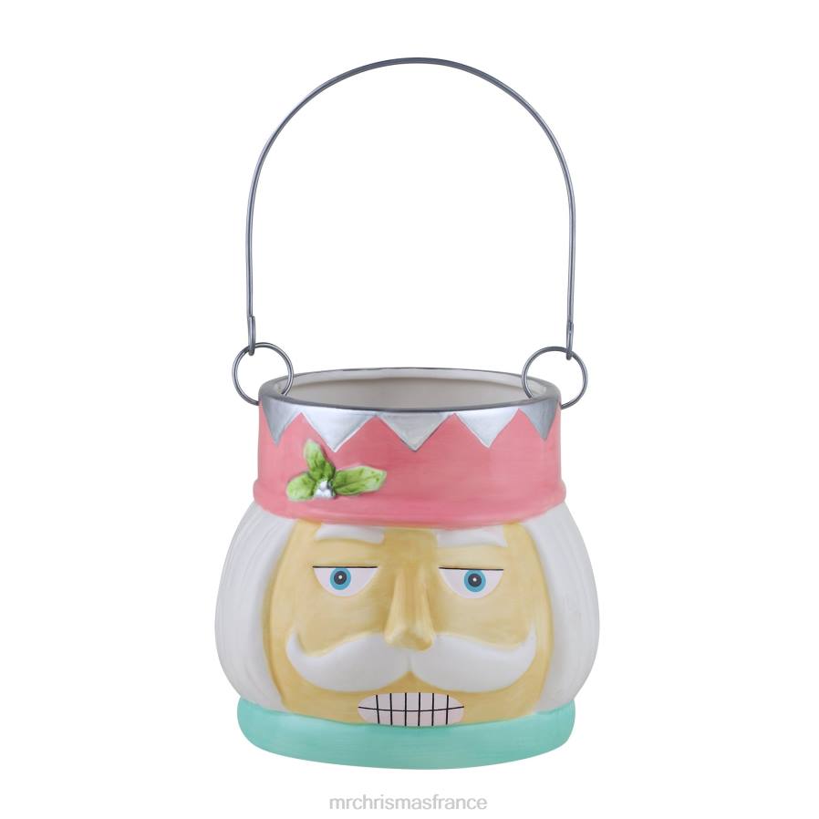décoration Mr. Christmas Casse-noisette pastel en céramique nostalgique de 5 pouces D00B128