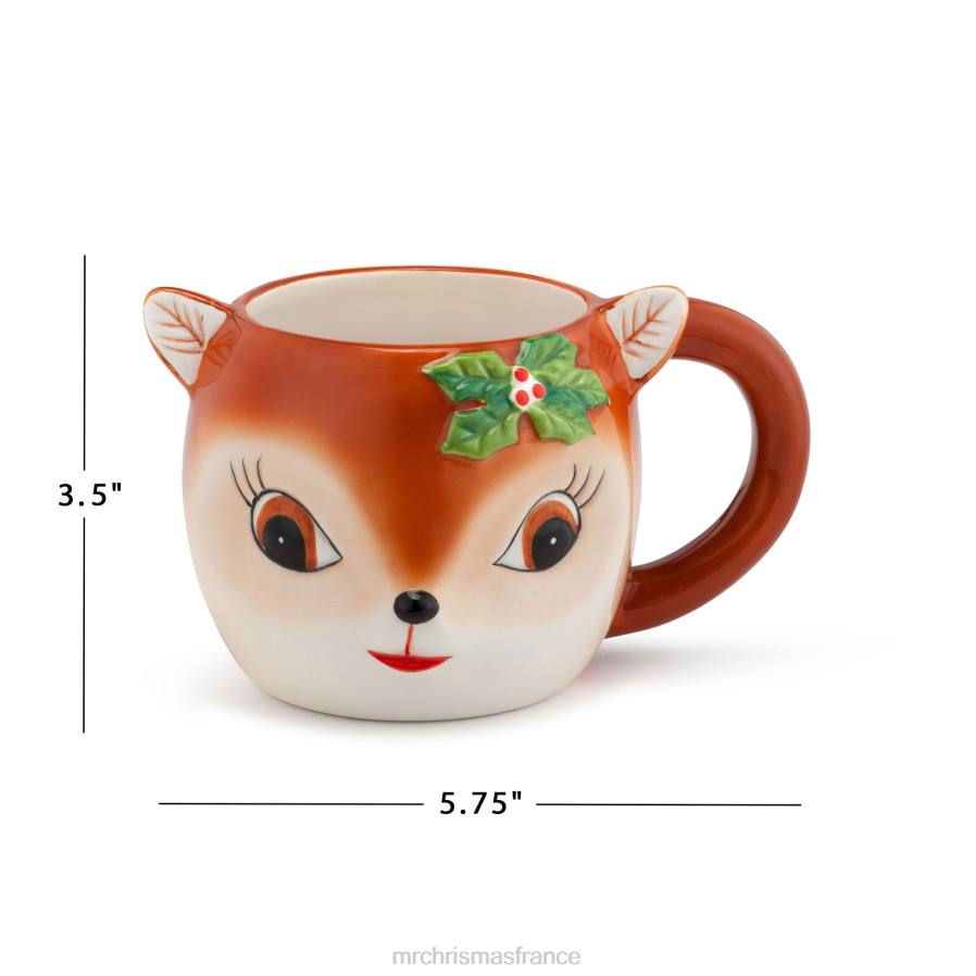 décoration Mr. Christmas Tasse de renne en céramique nostalgique de 16 oz D00B77