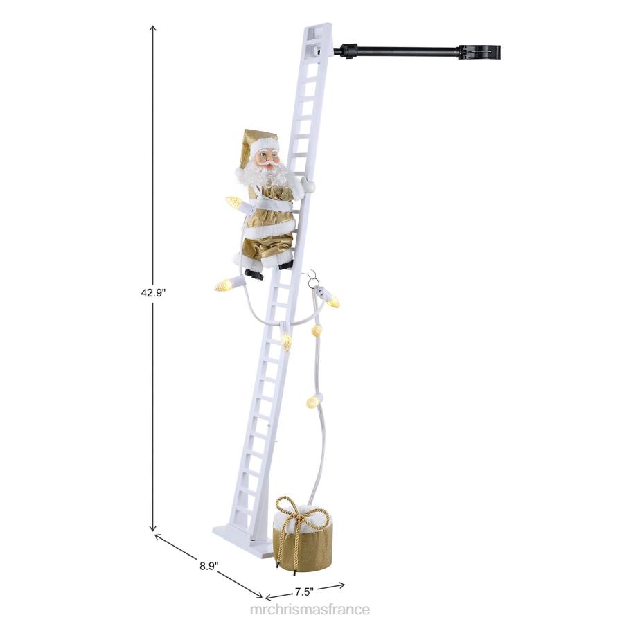 décoration Mr. Christmas Père Noël super grimpeur animé par la collection 90e anniversaire D00B5