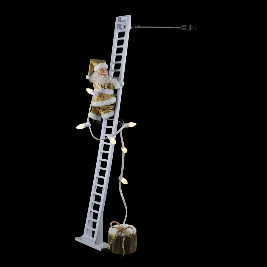 décoration Mr. Christmas Père Noël super grimpeur animé par la collection 90e anniversaire D00B5