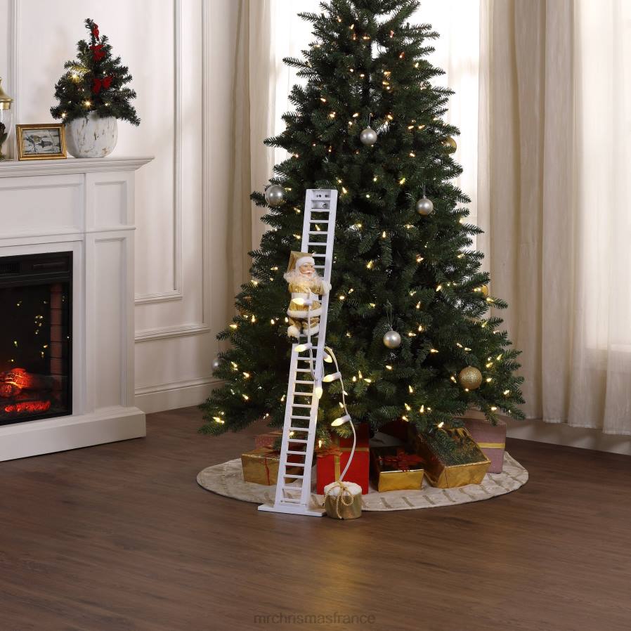 décoration Mr. Christmas Père Noël super grimpeur animé par la collection 90e anniversaire D00B5