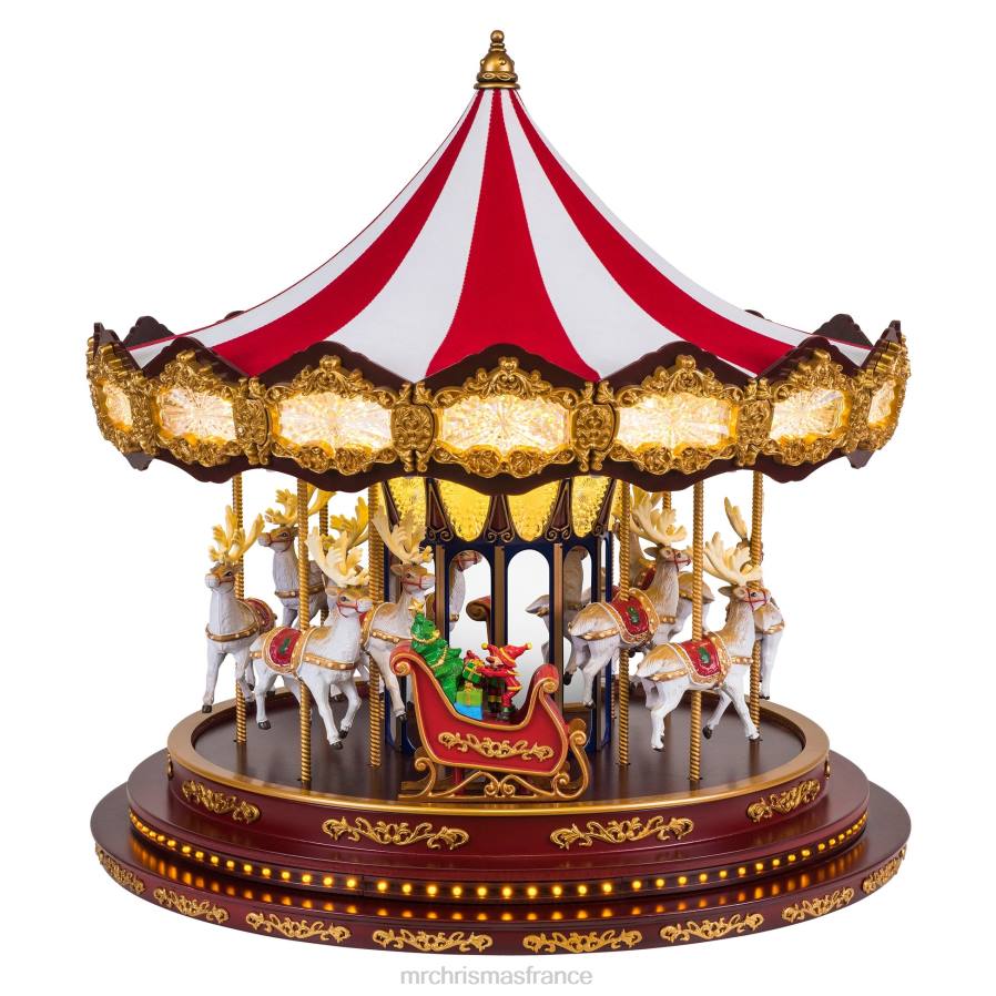 décoration Mr. Christmas Carrousel de Noël de luxe 17" D00B25