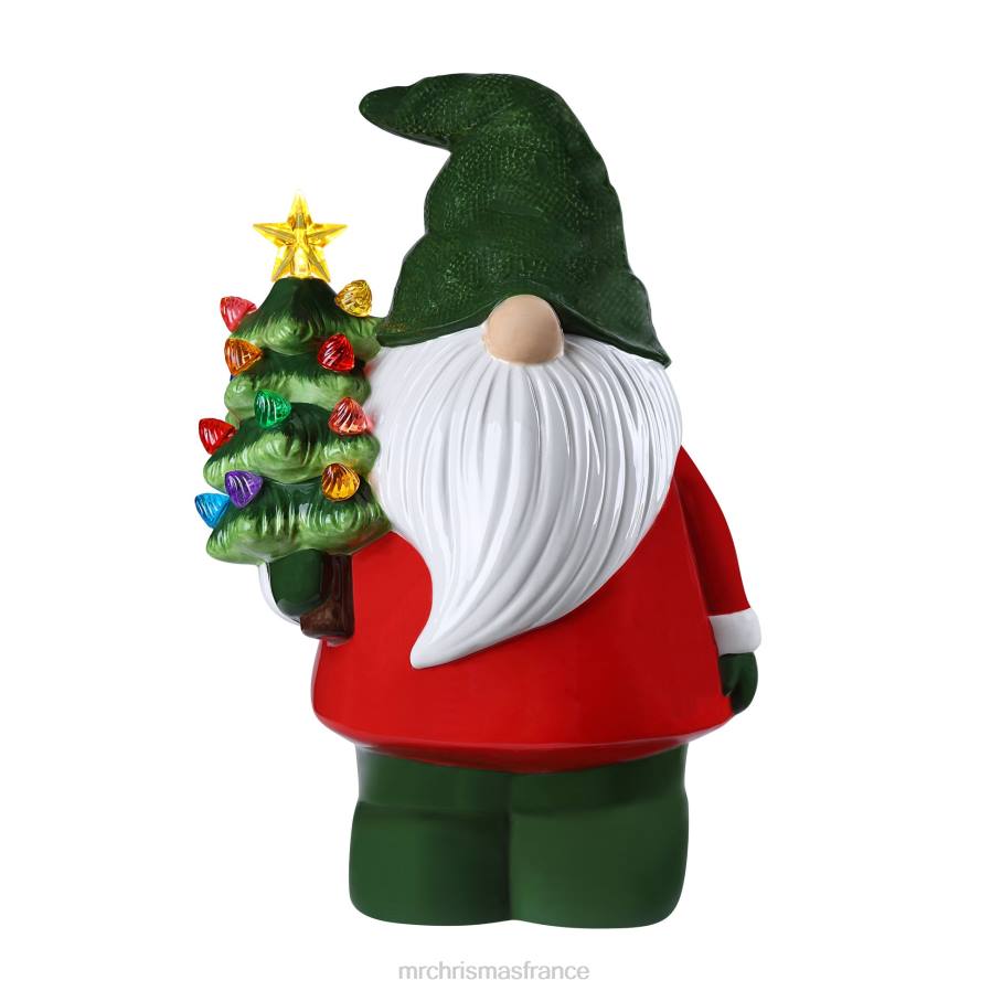 décoration Mr. Christmas Figurine-gnome nostalgique en céramique de 12" D00B72