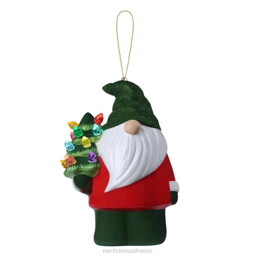 décoration Mr. Christmas mini figurine-gnome nostalgique en céramique D00B71